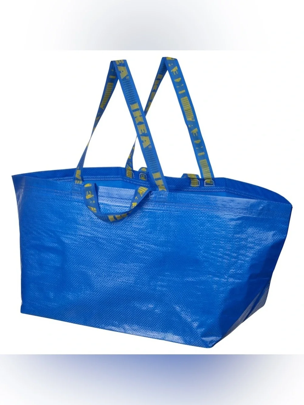 IKEA Frakta 5 Huge Blue Tote Bag with 2 set of Straps Great for grocery shopping